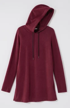 Fit French Terry Side-Zip Hooded Tunic