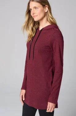 Fit French Terry Side-Zip Hooded Tunic