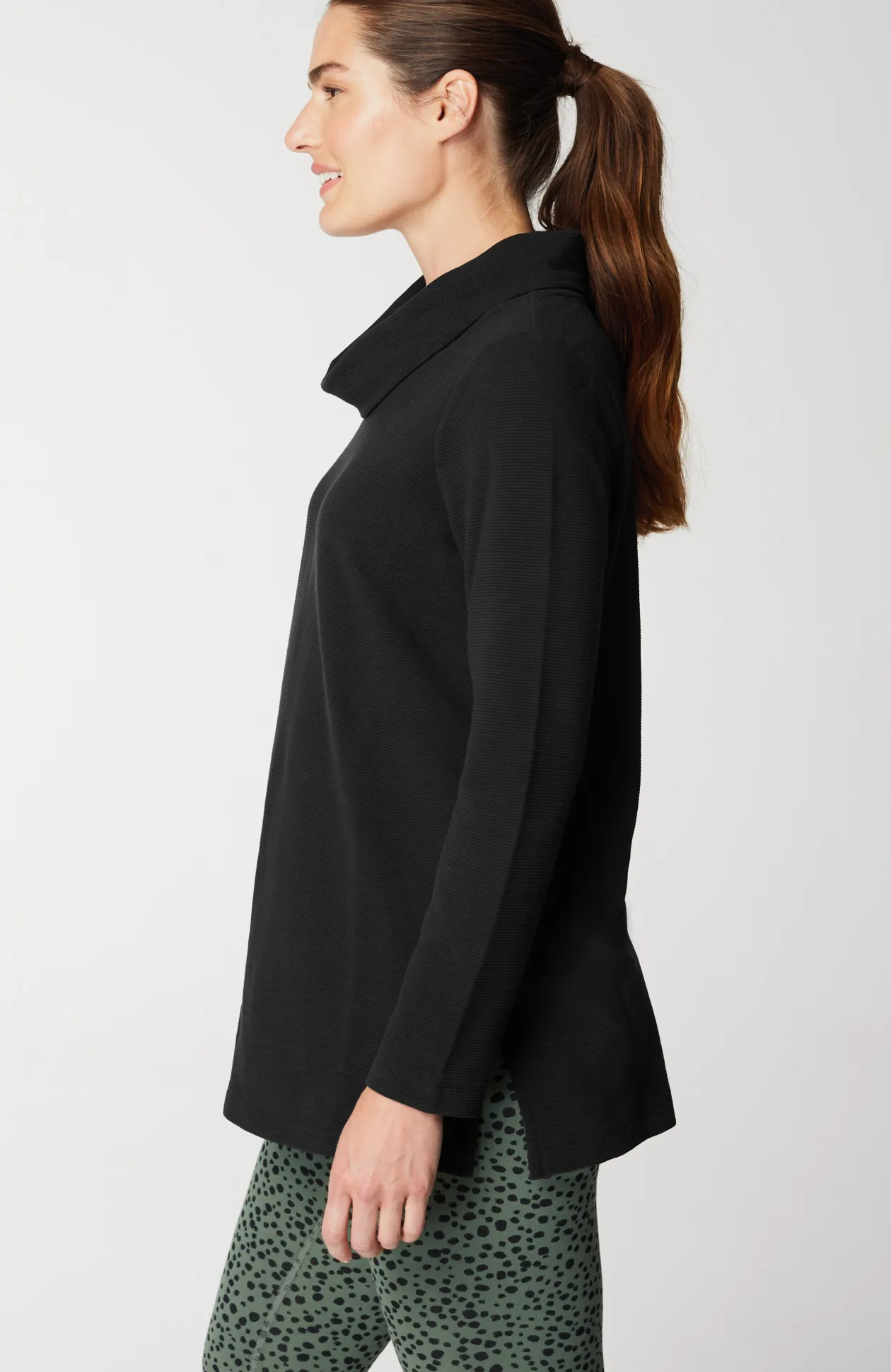 Fit Ottoman Cowl-Neck Tunic