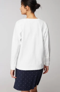 Fit Seamed Dolman-Sleeve Sweatshirt