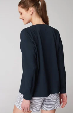 Fit Seamed Dolman-Sleeve Sweatshirt