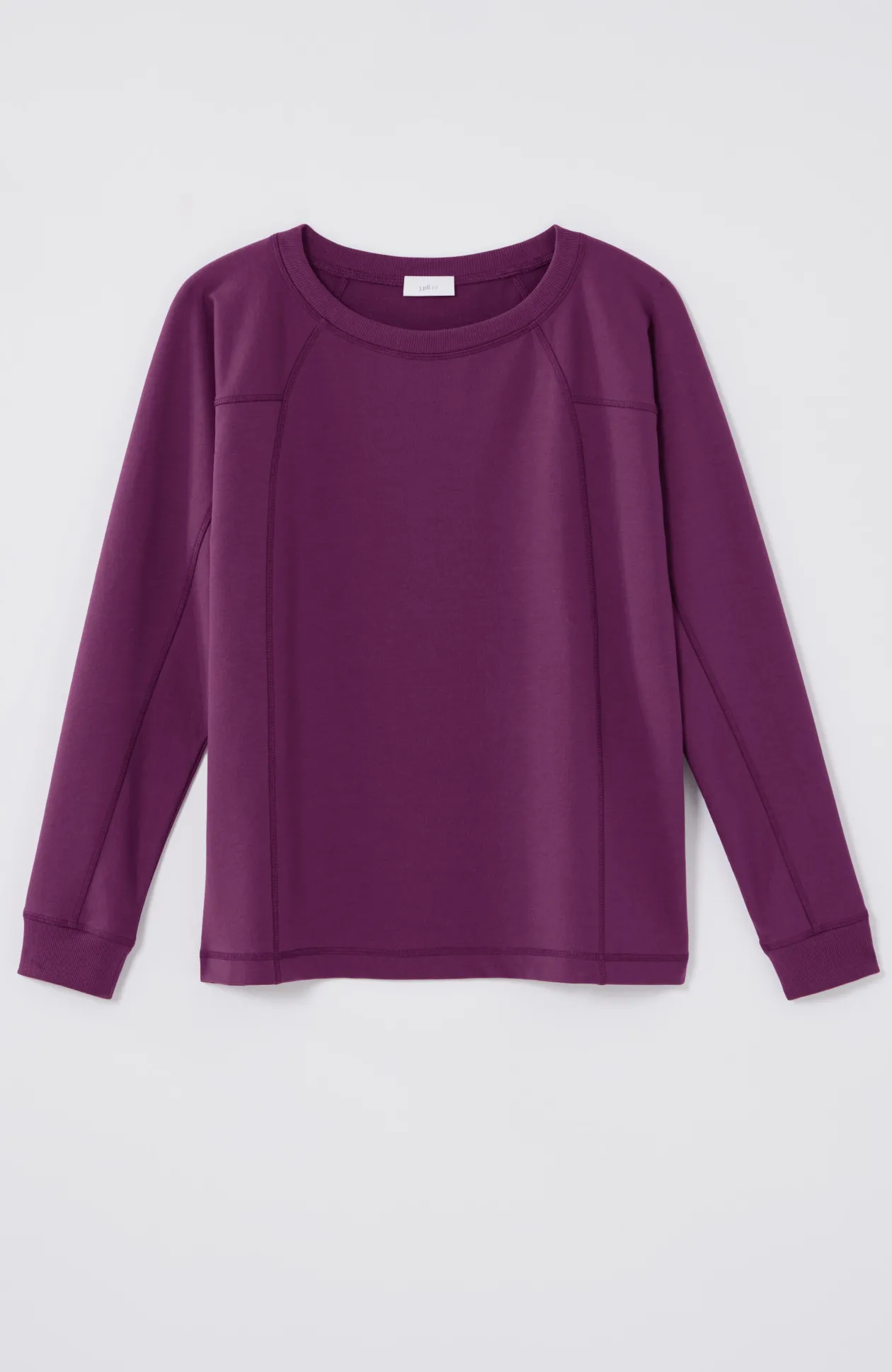 Fit Seamed Dolman-Sleeve Sweatshirt