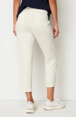 Fit Sleek Double-Knit Seamed Crops