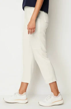 Fit Sleek Double-Knit Seamed Crops