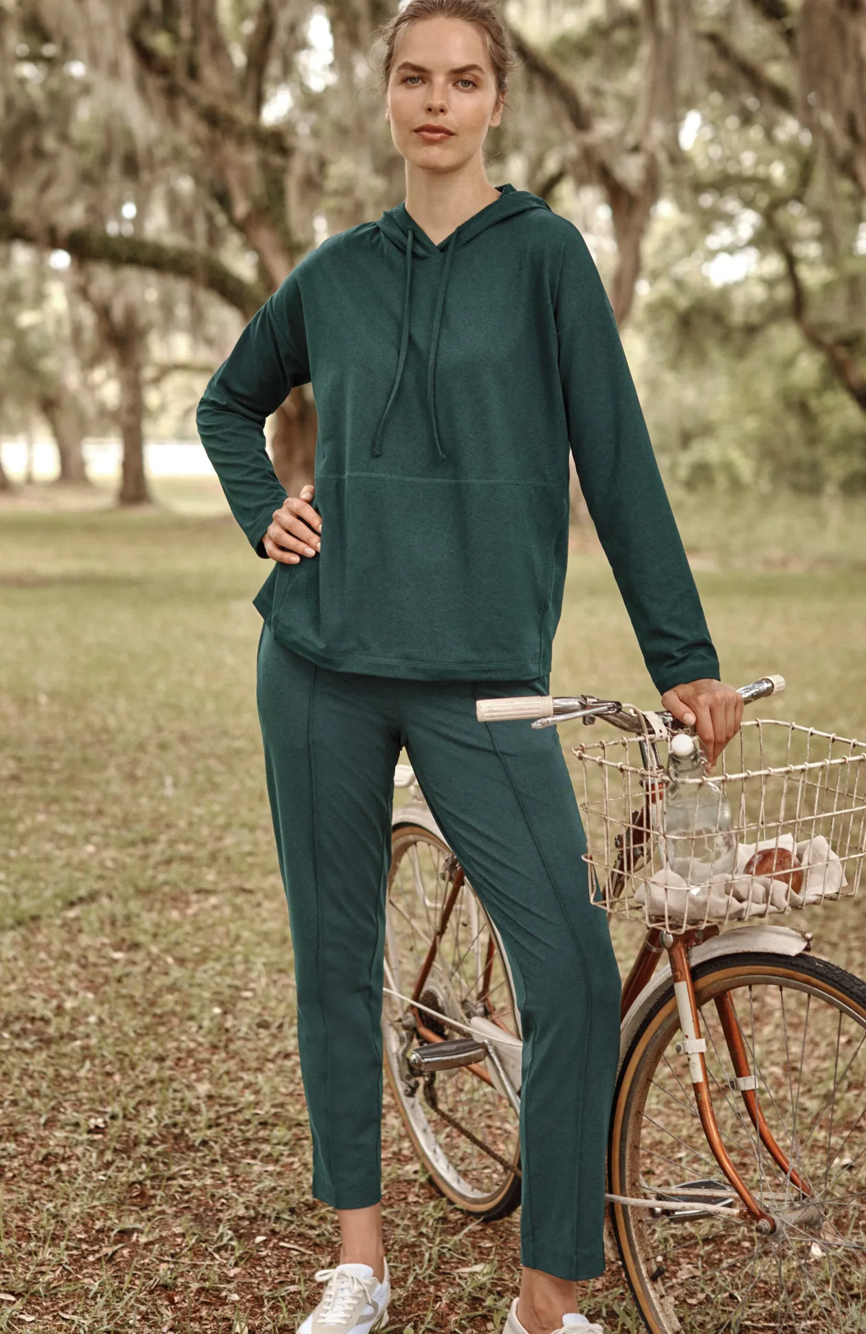 Fit Supreme-Stretch Pintucked Slim-Leg Pants