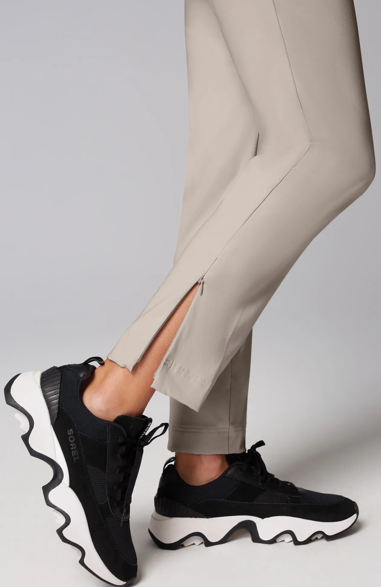 Fit Zipped-Ankle Pants