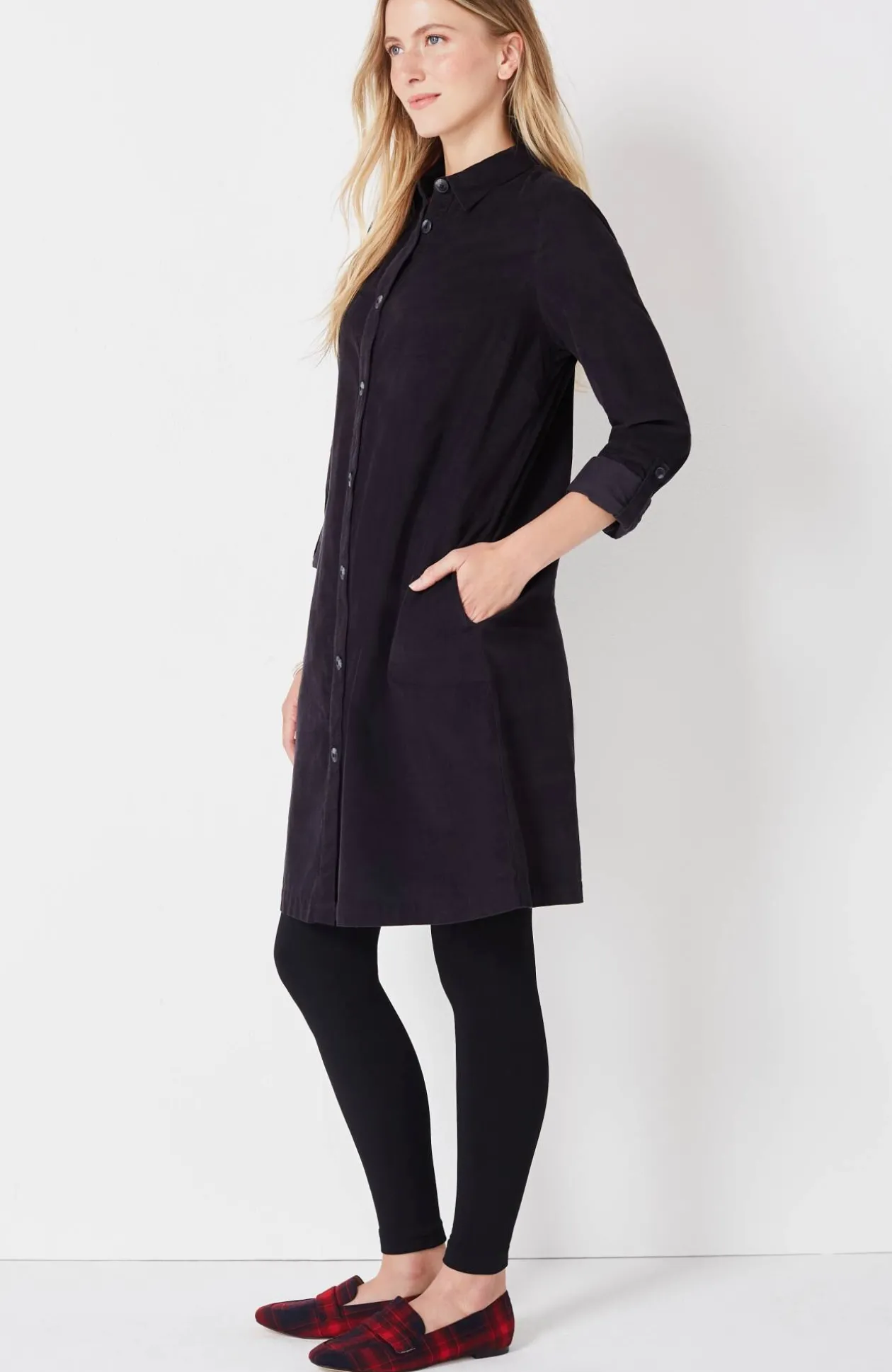 Fleece-Lined Footless Tights
