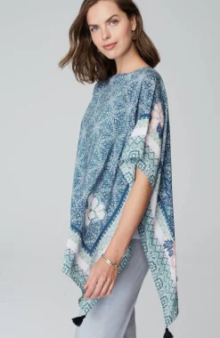 Floral Medallion Poncho