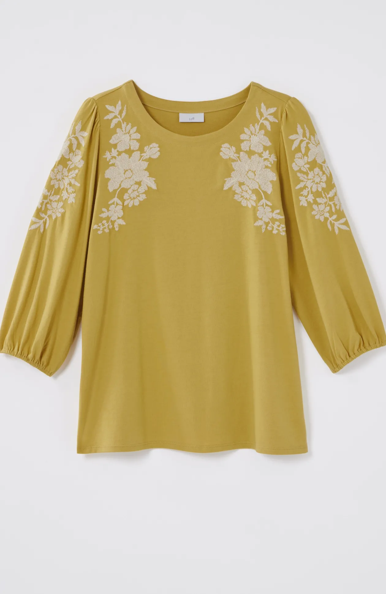 Floral-Embroidered Top