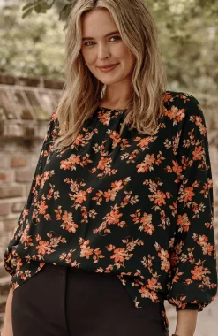 Floral-Printed Pullover Top