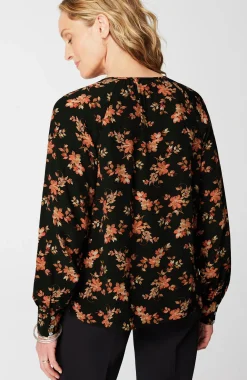 Floral-Printed Pullover Top