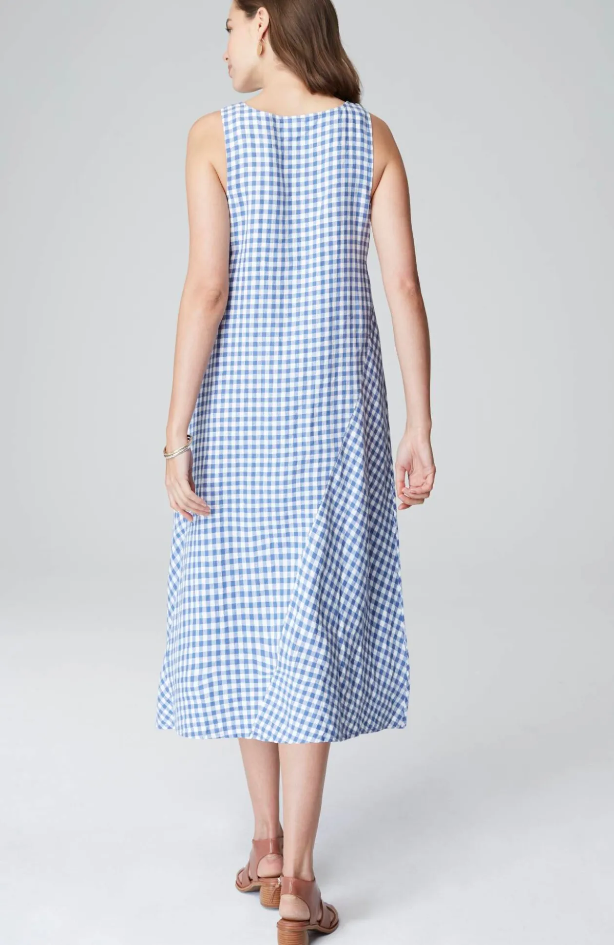 Gingham Midi Dress
