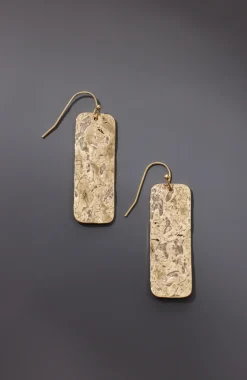 Hammered Bar Earrings