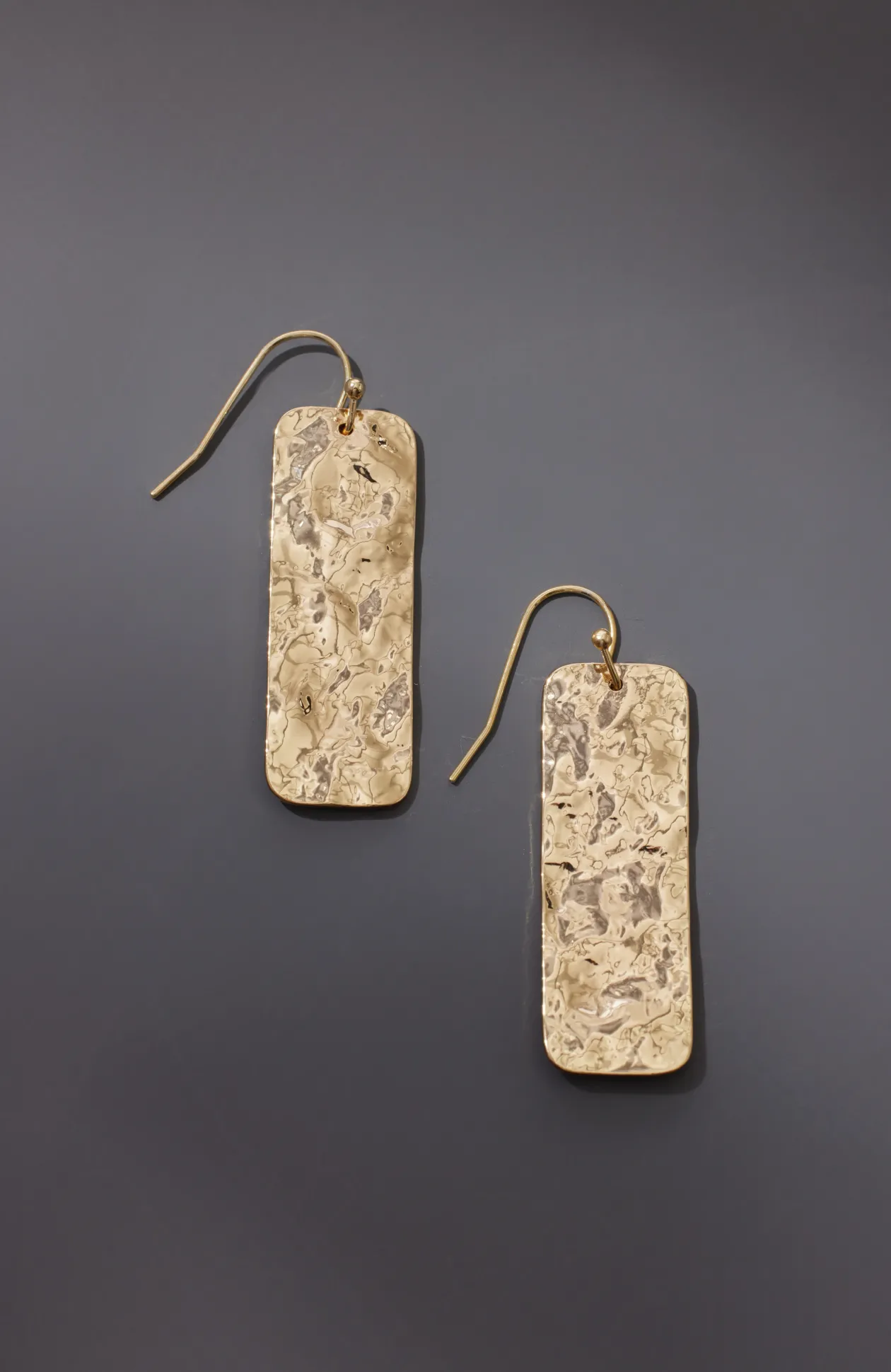 Hammered Bar Earrings