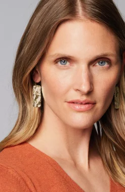 Hammered Bar Earrings