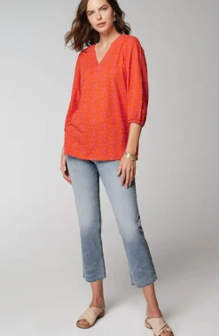 High-Rise Fringe-Hem Crops