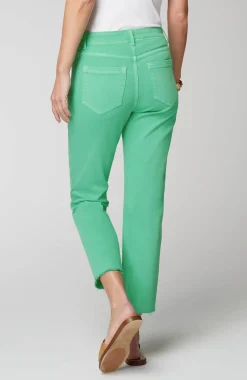 High-Rise Fringe-Hem Crops
