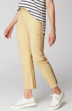 High-Rise Fringe-Hem Crops