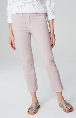 High-Rise Fringe-Hem Crops