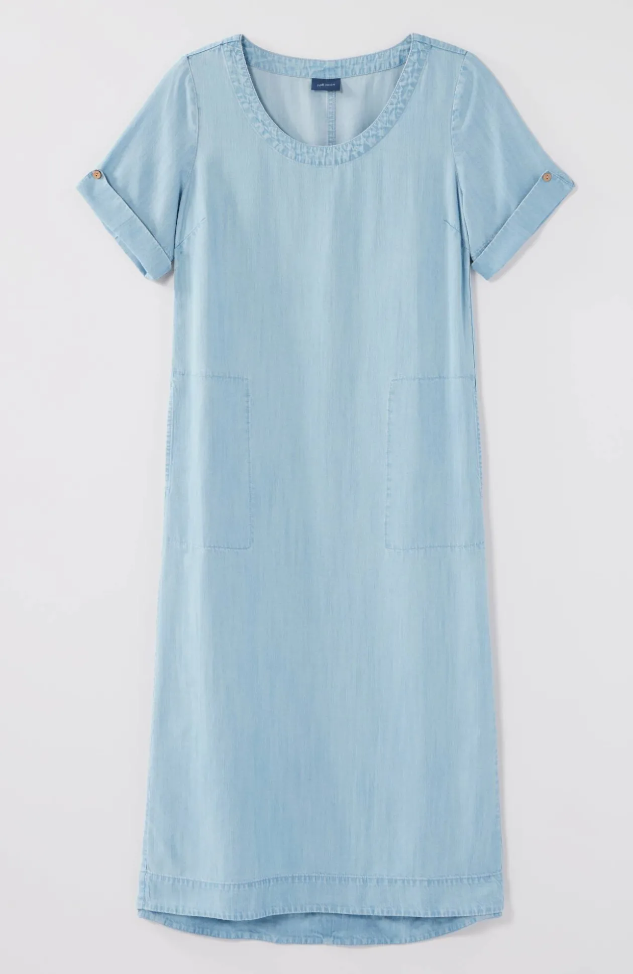 Indigo High-Low Dress