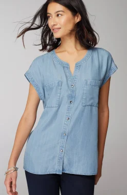 Indigo Patch-Pocket Shirt