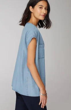 Indigo Patch-Pocket Shirt