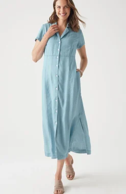 Indigo Shirtdress