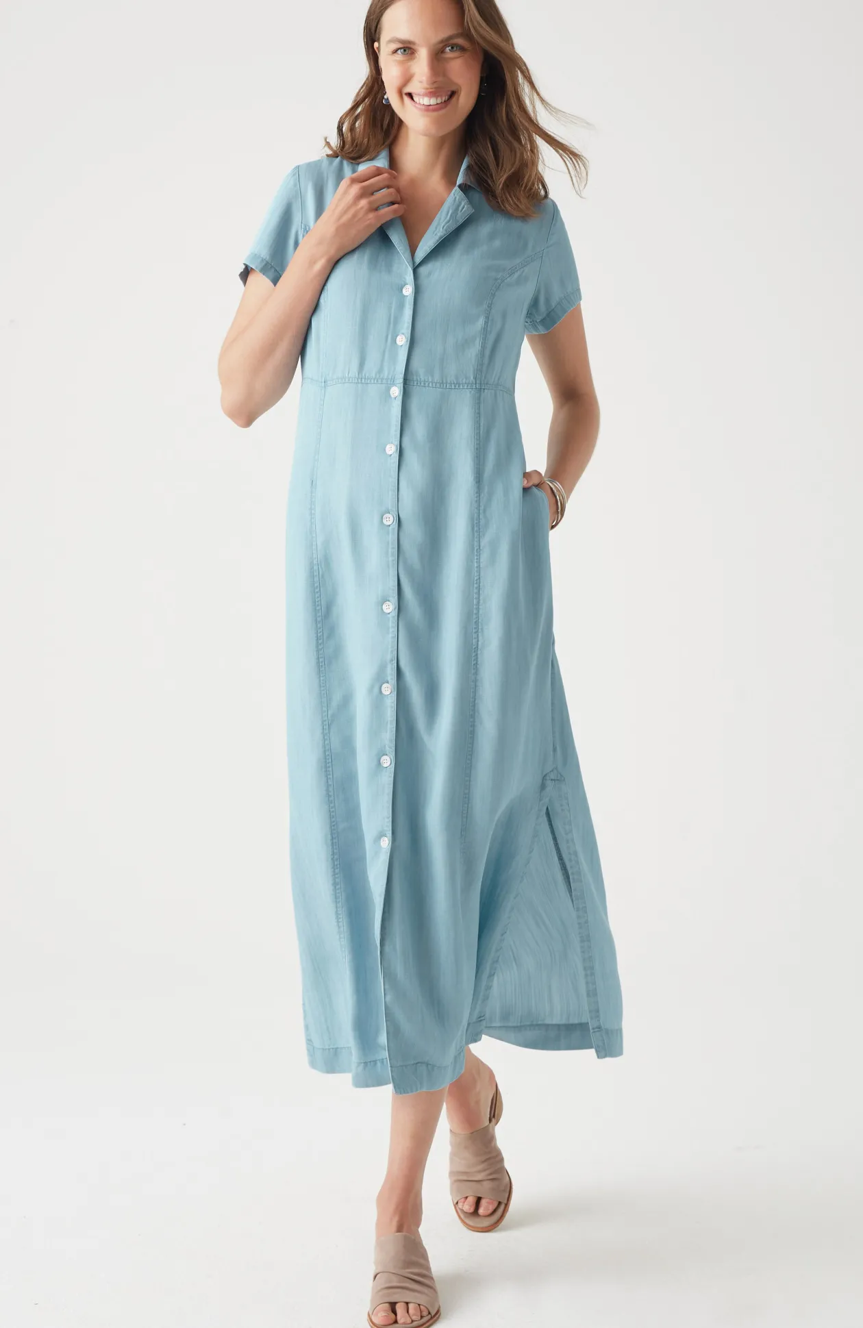 Indigo Shirtdress