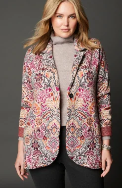 Jacquard Sweater Blazer