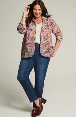 Jacquard Sweater Blazer
