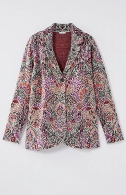 Jacquard Sweater Blazer