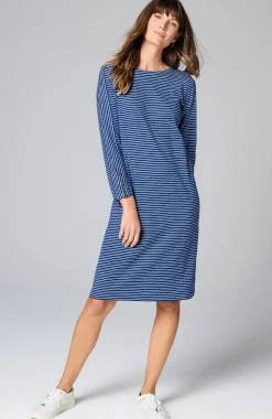 Knit Button-Cuff Dress