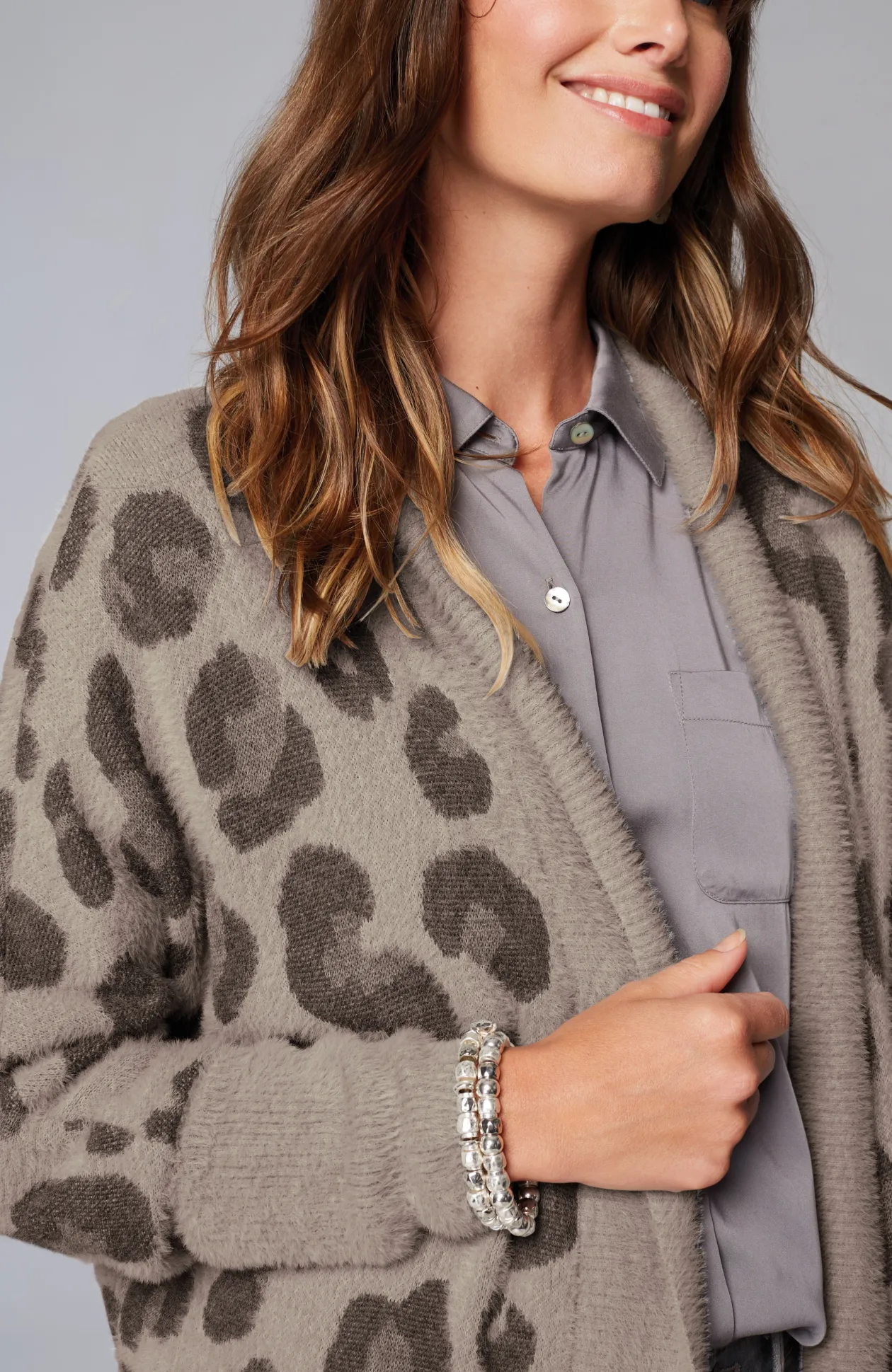 Leopard-Pattern Cardi