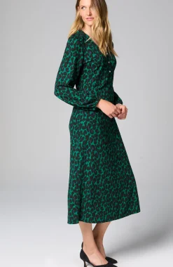 Lightweight Ponte Knit Midi Dress