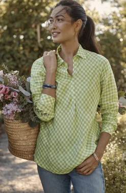 Linen Gingham Popover
