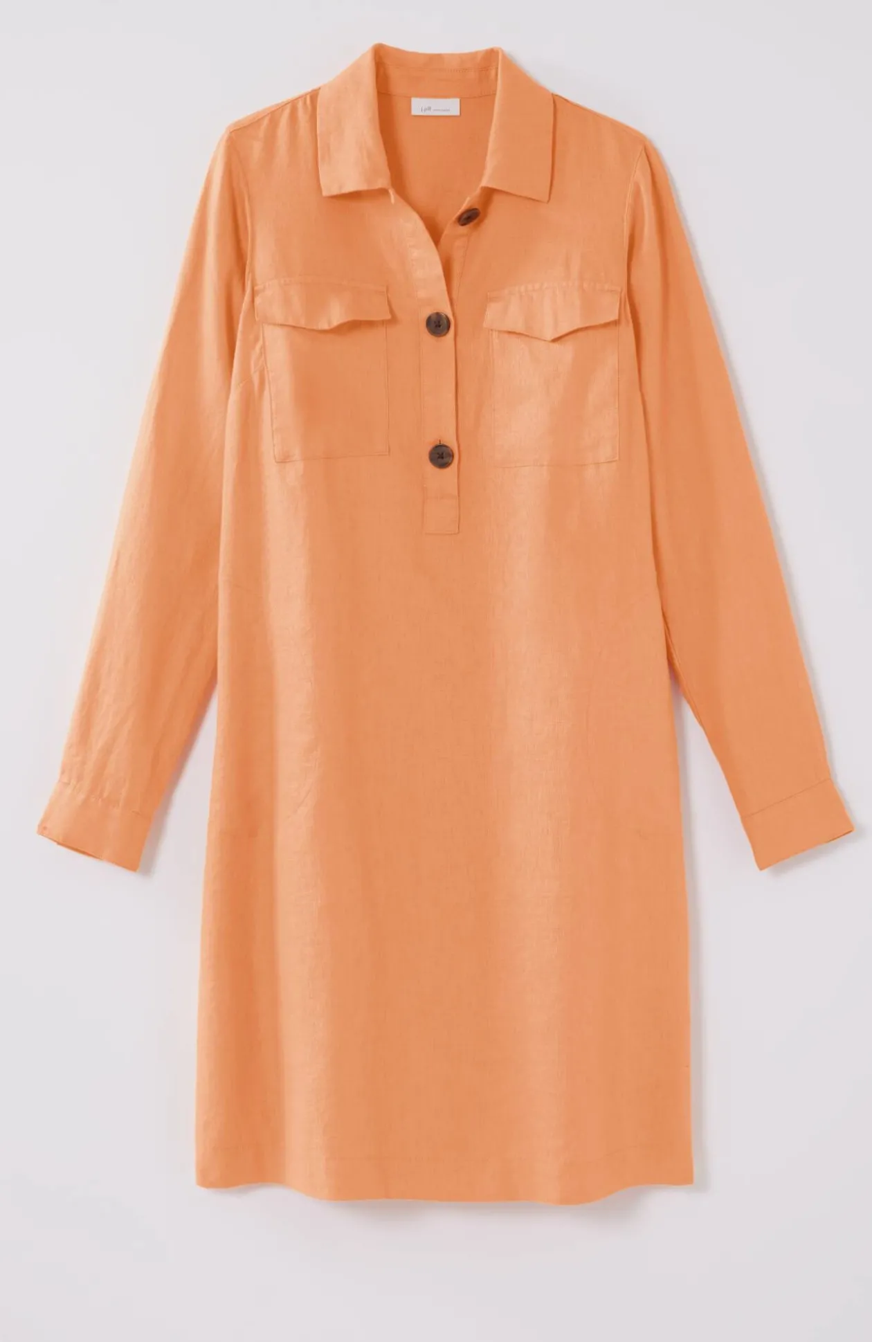 Linen Popover Shirtdress