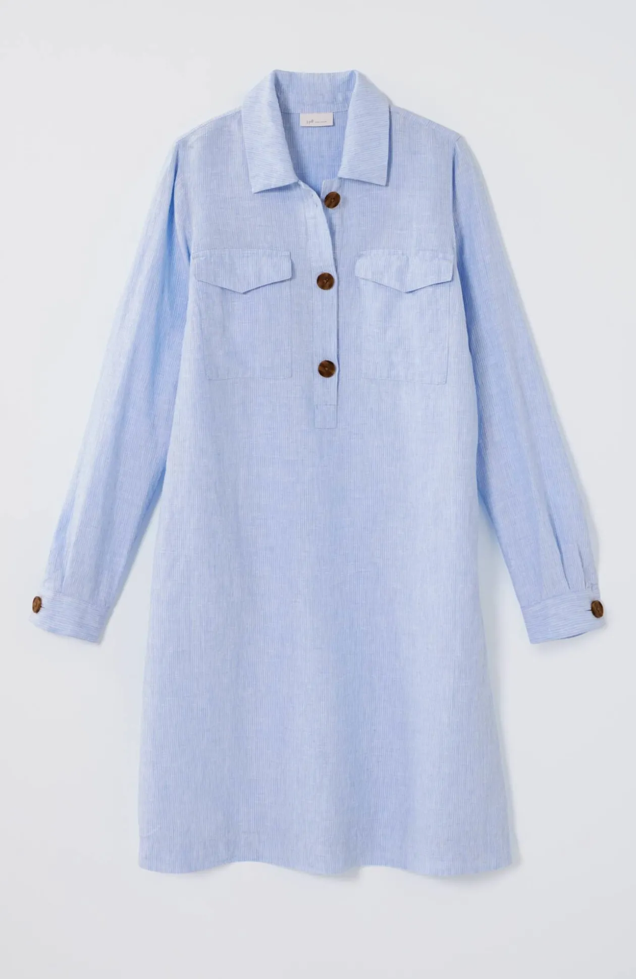 Linen Popover Shirtdress