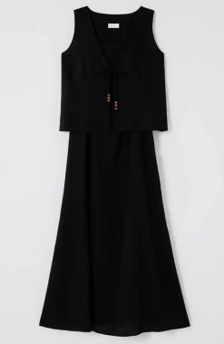Linen Two-Piece Dress Set
