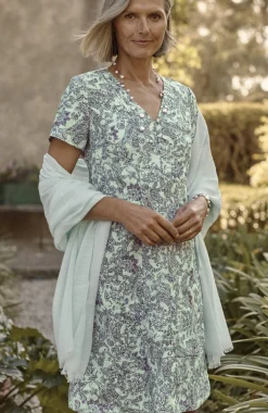 Linen V-Neck Dress