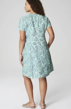 Linen V-Neck Dress
