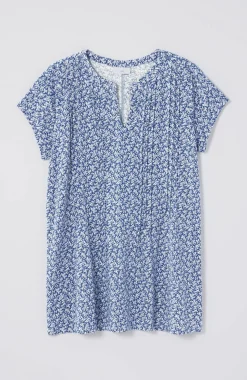Linen-Blend Pintucked Tunic