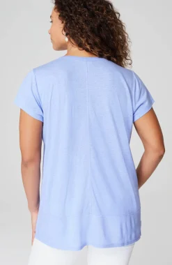 Linen-Blend Pintucked Tunic