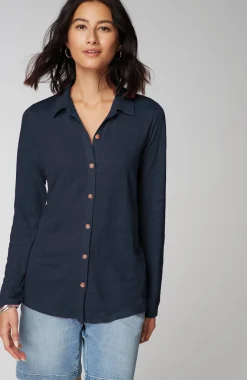 Linen-Knit Shirt