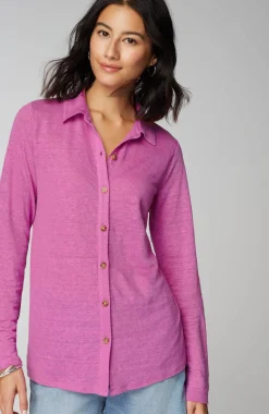 Linen-Knit Shirt