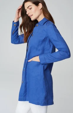 Long Linen Duster Jacket