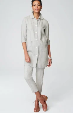 Long Linen Duster Jacket