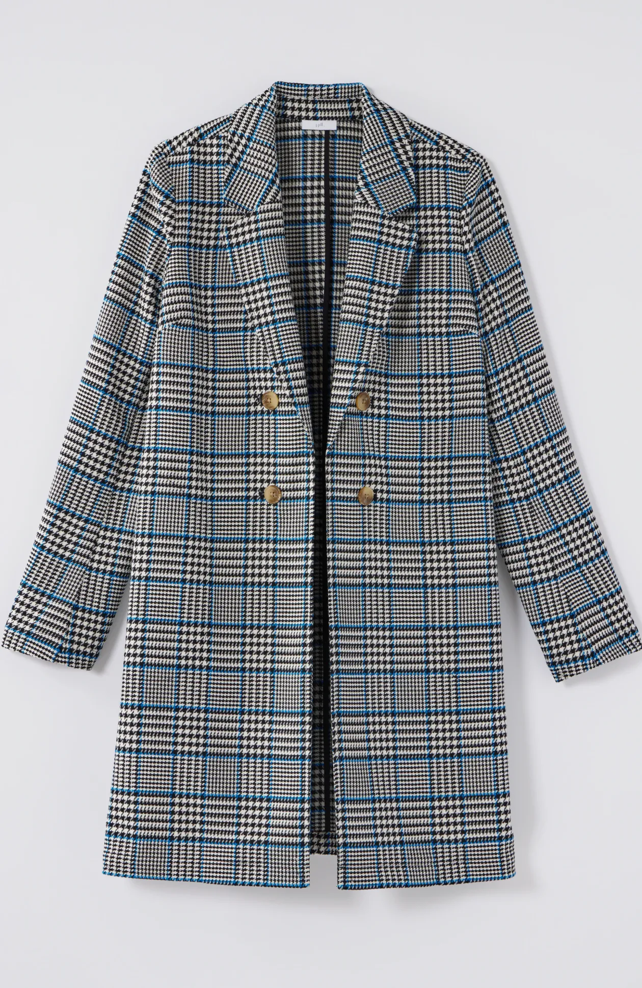Long Plaid Duster Jacket
