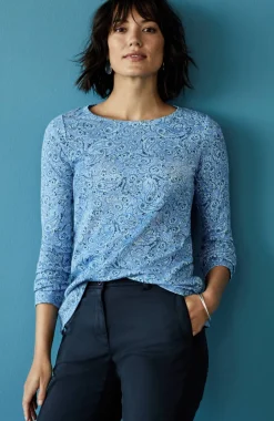 Long-Sleeve Pima Crew-Neck Tee