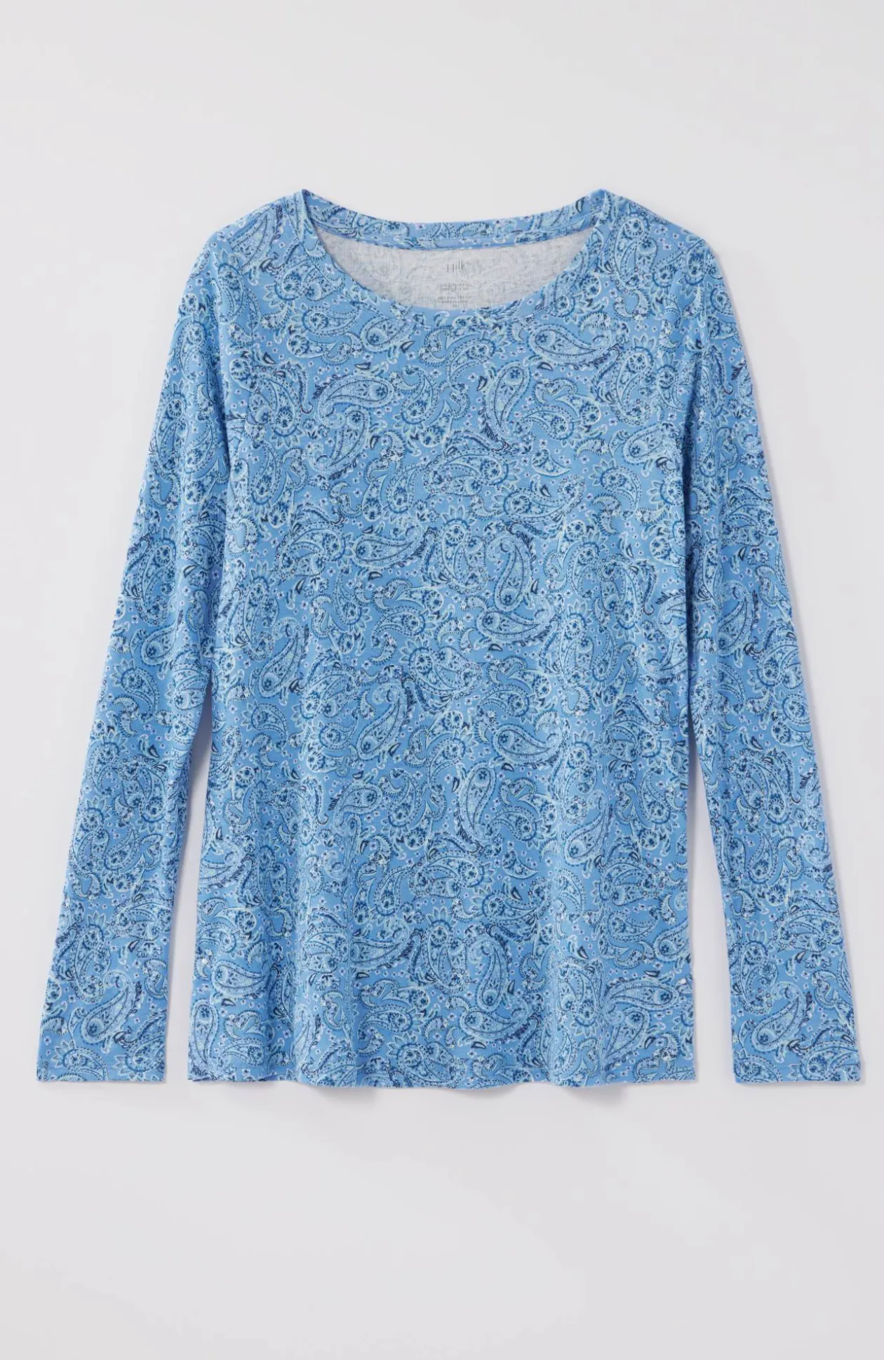 Long-Sleeve Pima Crew-Neck Tee