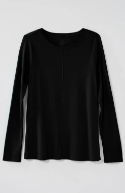 Long-Sleeve Pima Crew-Neck Tee